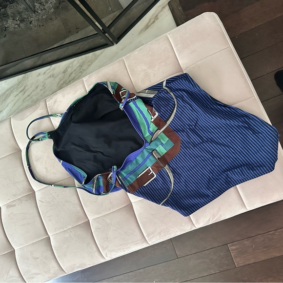 Hermes Blue and Green One Piece Swimsuit - Picture 5 of 5